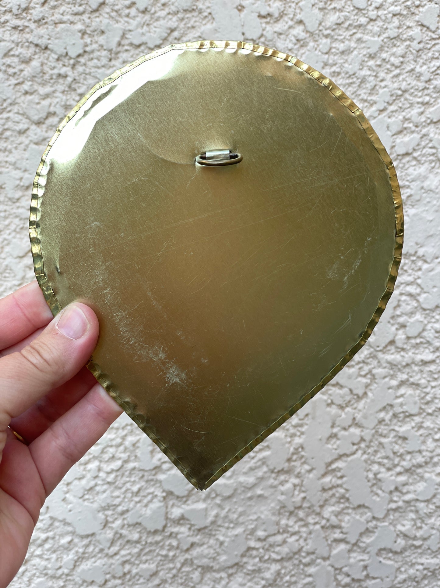 Miroir Goutte 17 cm en Laiton Doré – Décoration Murale originale