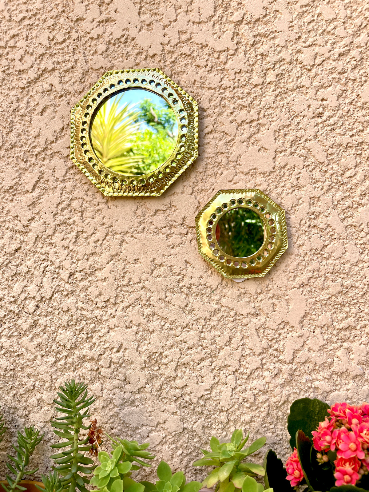 lot miroir octogonal fabrication artisanale