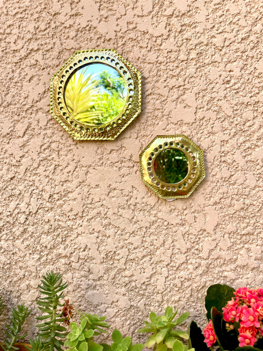 lot miroir octogonal fabrication artisanale