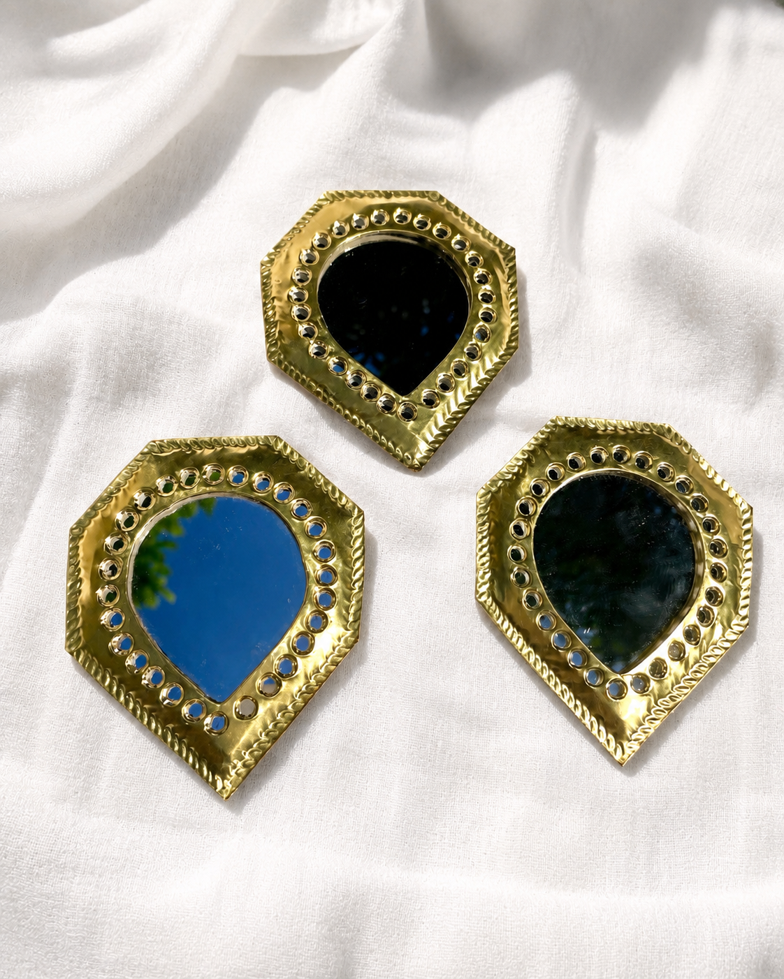 miroirs forme de  goutte fabrication artisanale muraux